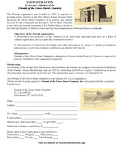 Become a Member of the Friends of the Grove Street Cemetery