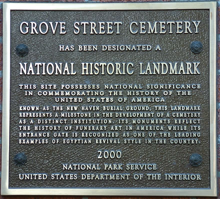 Grove Street Cemetery National Historic Landmark