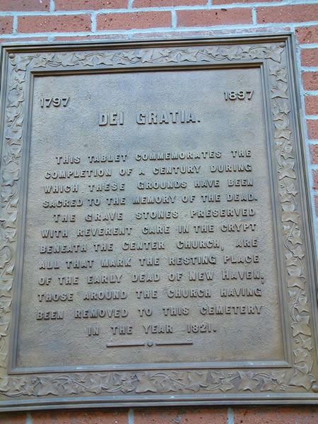 Grove Steet Cemetery Tablet
