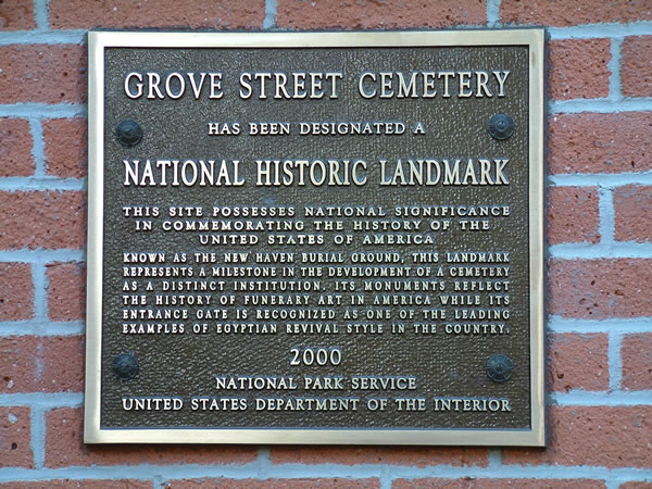 Grove Steet Cemetery National Historic Landmark