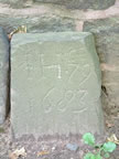 Grove Steet Cemetery, Old Grave Markers Along Back Wall (84kb)